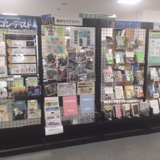 Wir haben eine Ausstellungsecke zum Thema Auslandsstudium eingerichtet