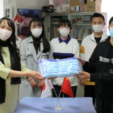 大連理工大学からマスクの寄贈がありました