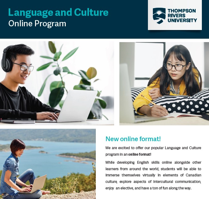 本学の学生がトンプソン・リバーズ大学主催「Language and Culture Online Program」を受講しました