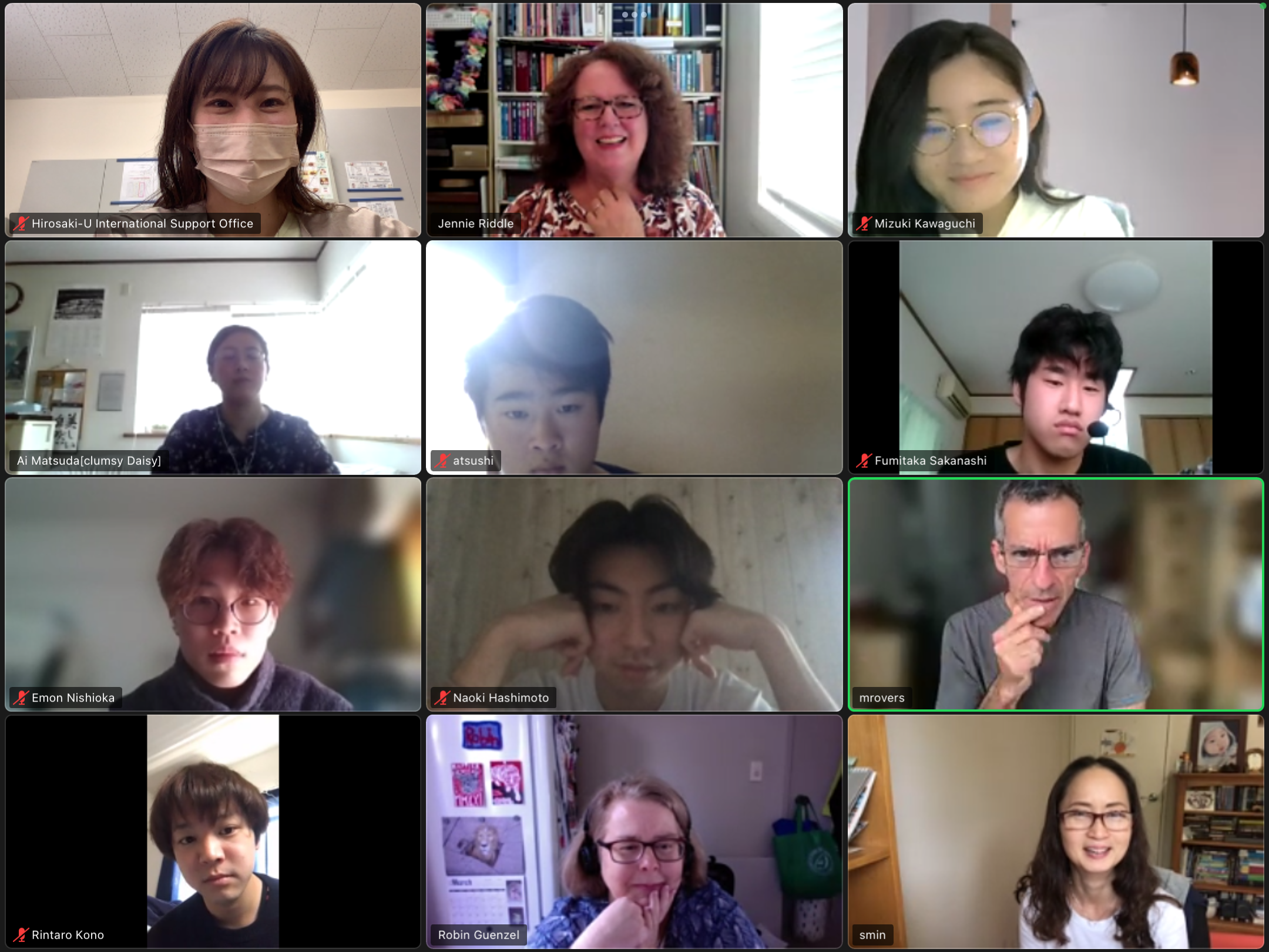 本学の学生がオークランド工科大学語学センター主催【AUT International House 2022 Online General English Course】を受講しました